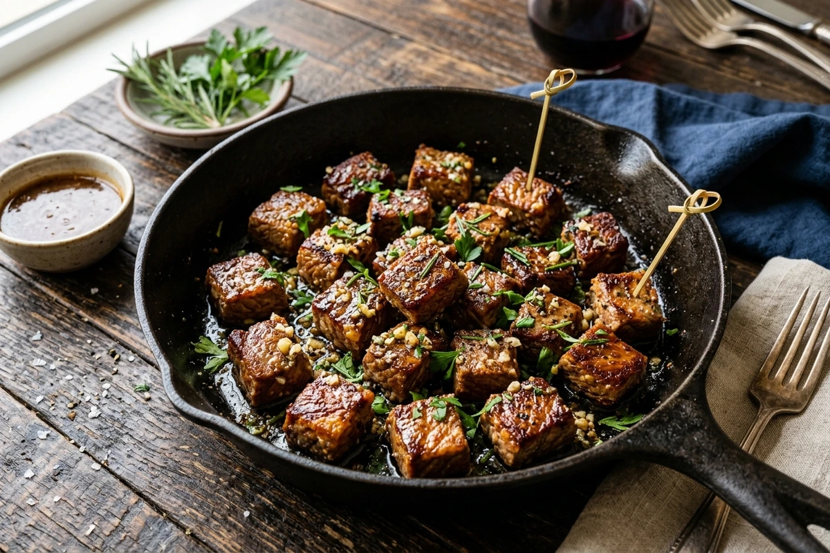 Juicy Air Fryer Garlic Butter Steak Bites (Ready in 10 Mins!)
