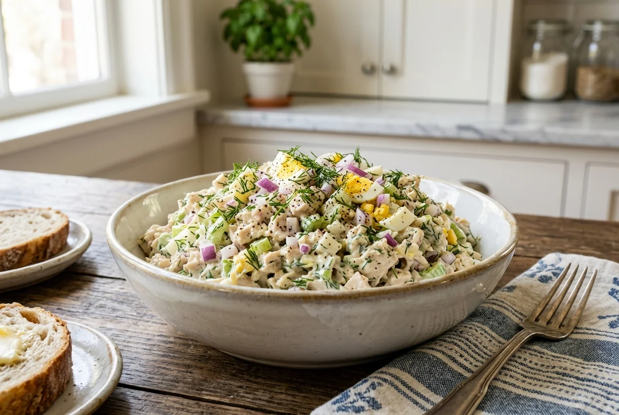 Deli-Style Chicken Salad with Canned Chicken Breast (No Metallic Taste)