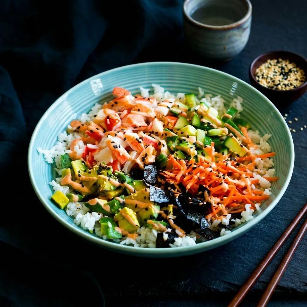 Crunch Roll Sushi Bowl