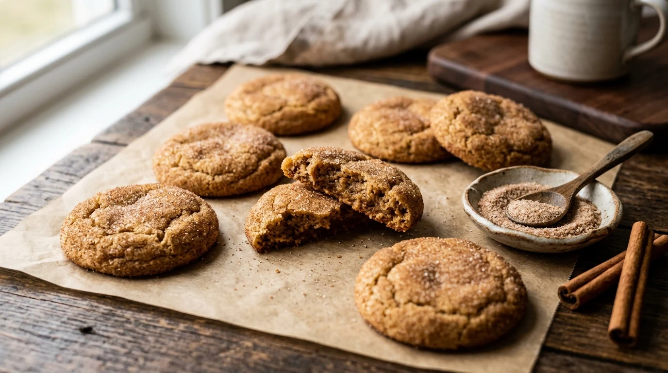 Easy No-Bake Snickerdoodle Cookies