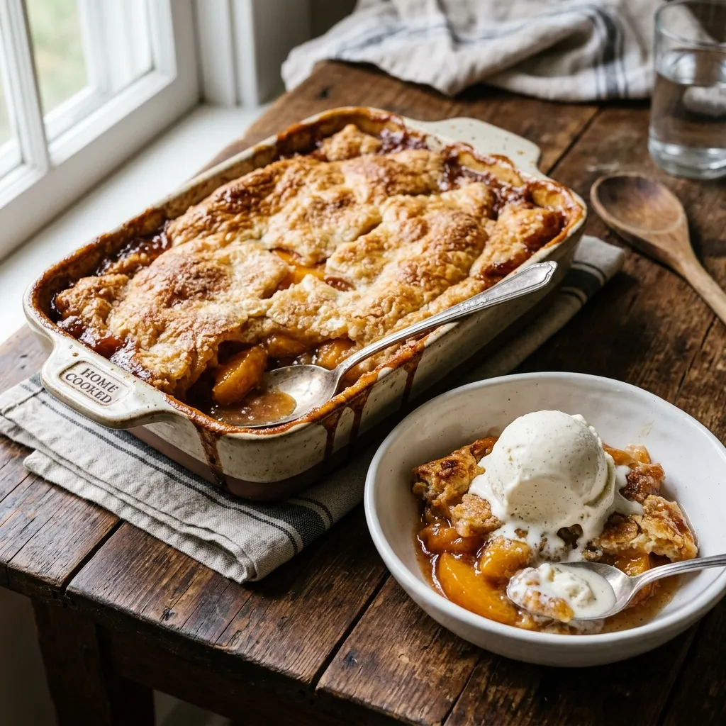 Classic Southern Peach Cobbler